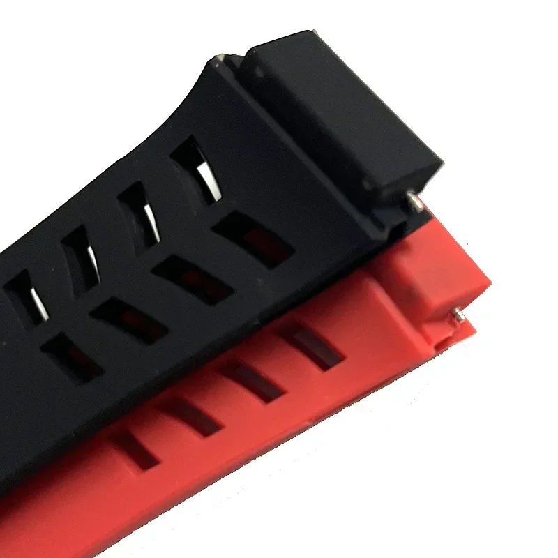 Hoge kwaliteit Zachte Kleurrijke Siliconen armband 25mm * 20mm Waterdichte Natuurlijke Rubberen band Voor Richard Mille Armband ruwe Oor Type