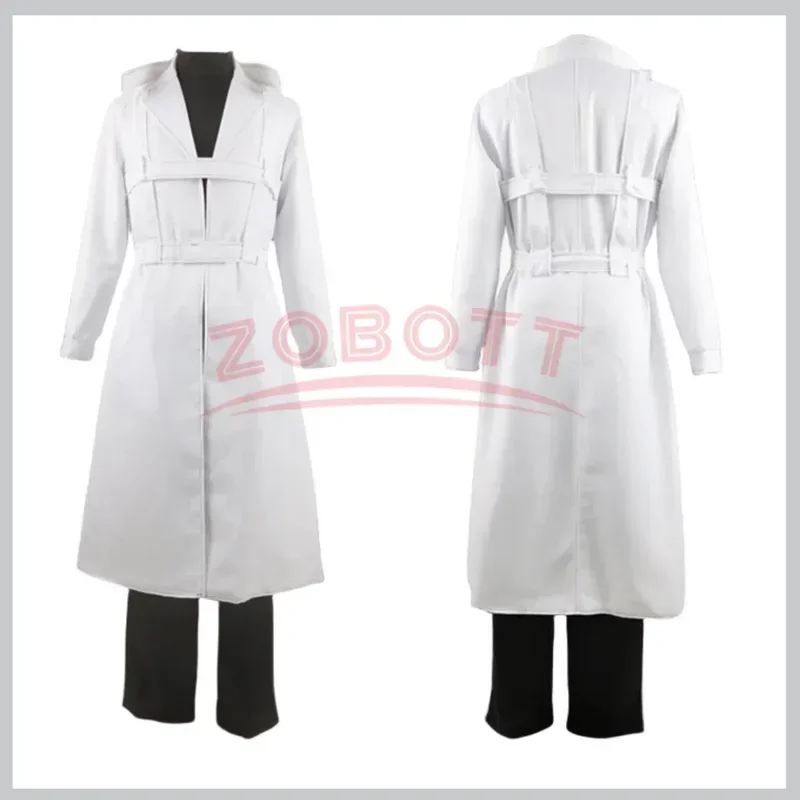 EE01 Anime Tokyo Ghoul : Re Arima Kisho Cosplay Costume White Long Trench Coat Uniform Full Set Man Halloween Carnival SuitIo0！
