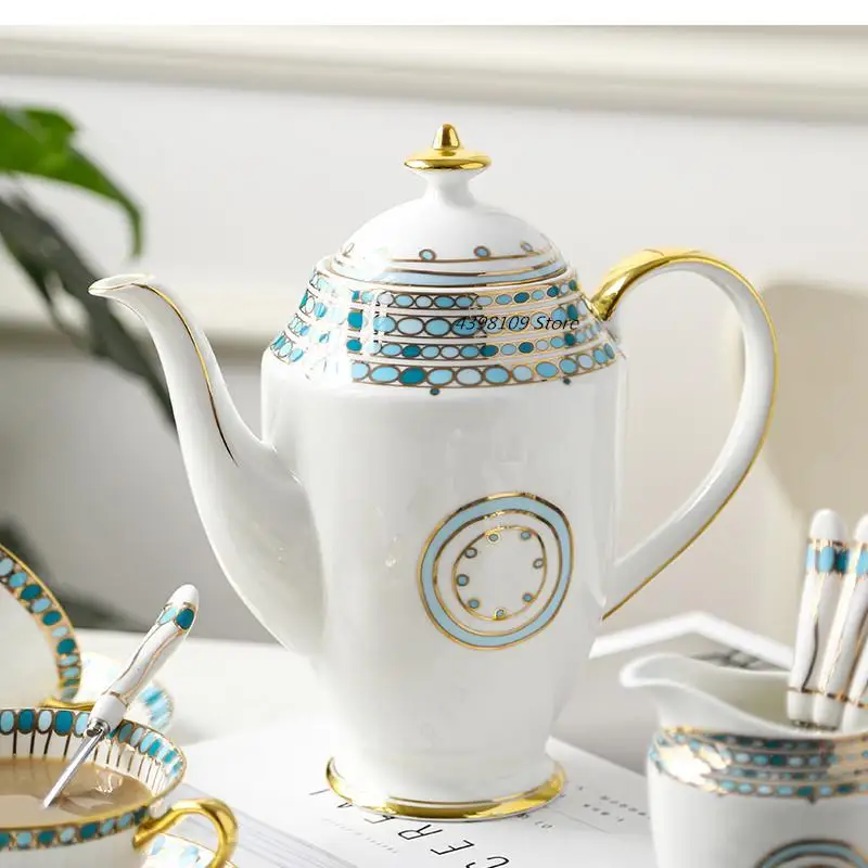 

Керамический чайник, кофейная чашка, набор посуды из костяного фарфора, горшок, сахарница, для молока, для английского чая, ручной бытовой воды