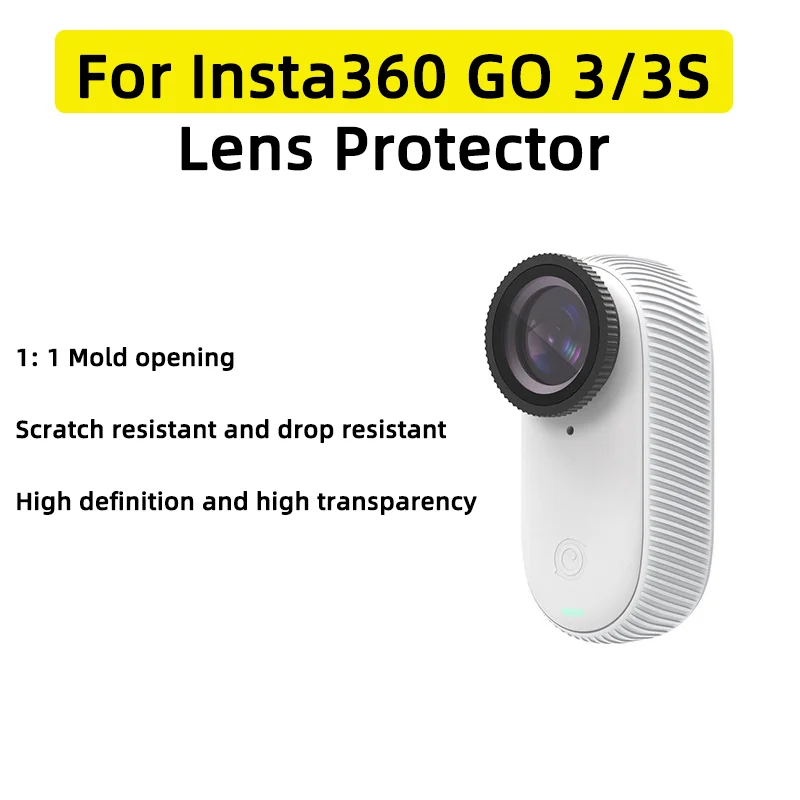 For Insta360 GO3/GO3S Lens Guard Tempered Glass Bubble Free HD Anti-Scratch Protective Mirror Replaceable GO 3 GO 3S Accessories