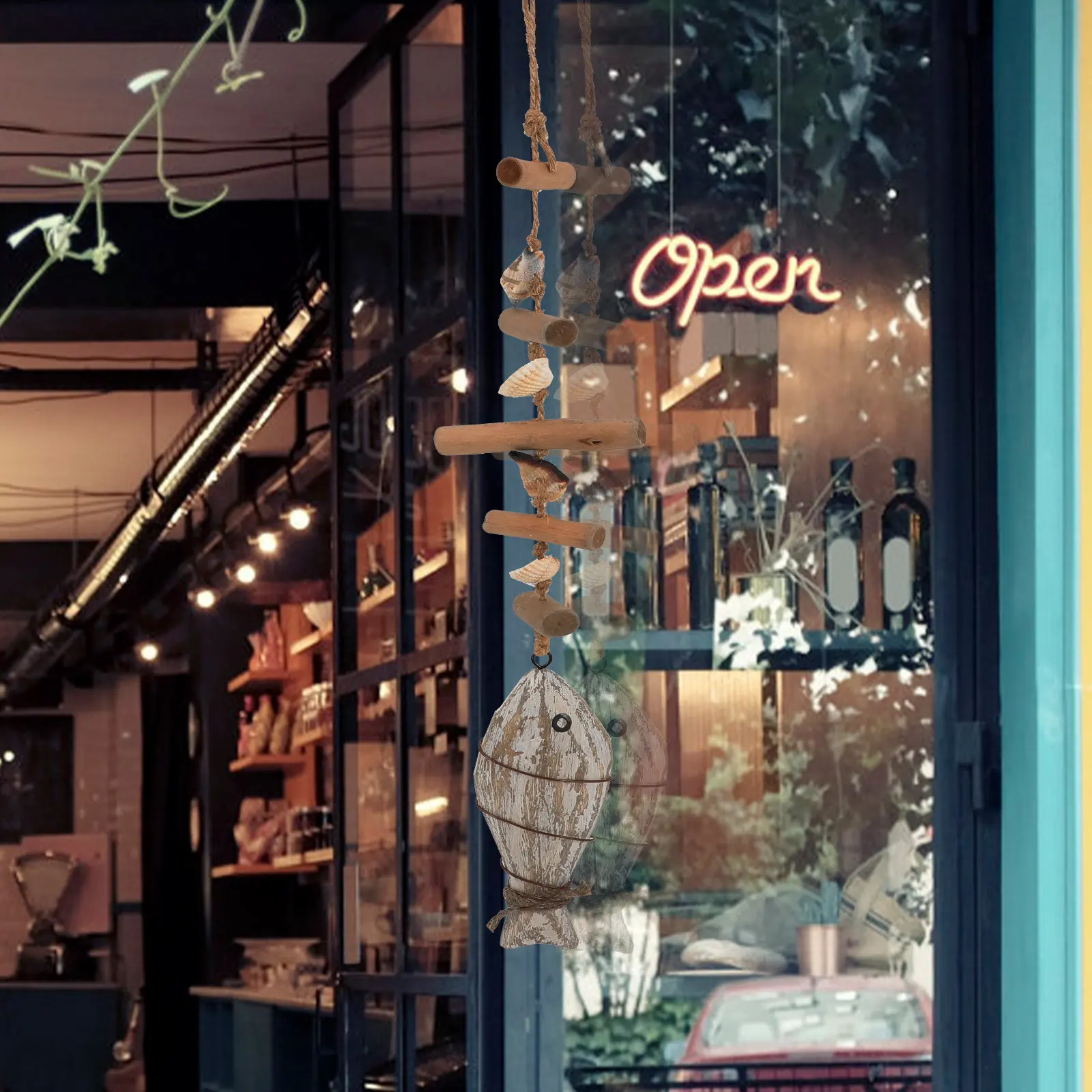 

Деревянная настенная декорация в морском стиле с изображением рыбы для гостиной, спальни, коридора, витрины магазина, отеля, пляжа, подарок