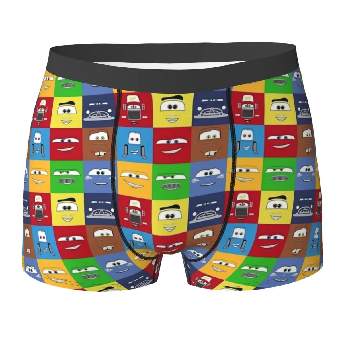 

Custom Lightning McQueen Car Collage Underwear Print Boxer Shorts Quality Male Panties Breathable Boxer Brief Birthday Present