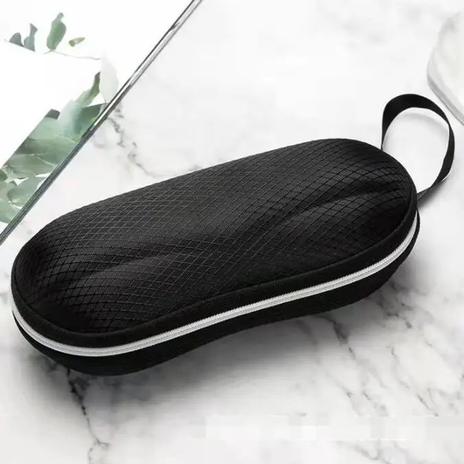 glasses case for men hard Travel Pack Pouch Glasses Case 1Pcs Black Zipper Box Hard Eyewear Accessories