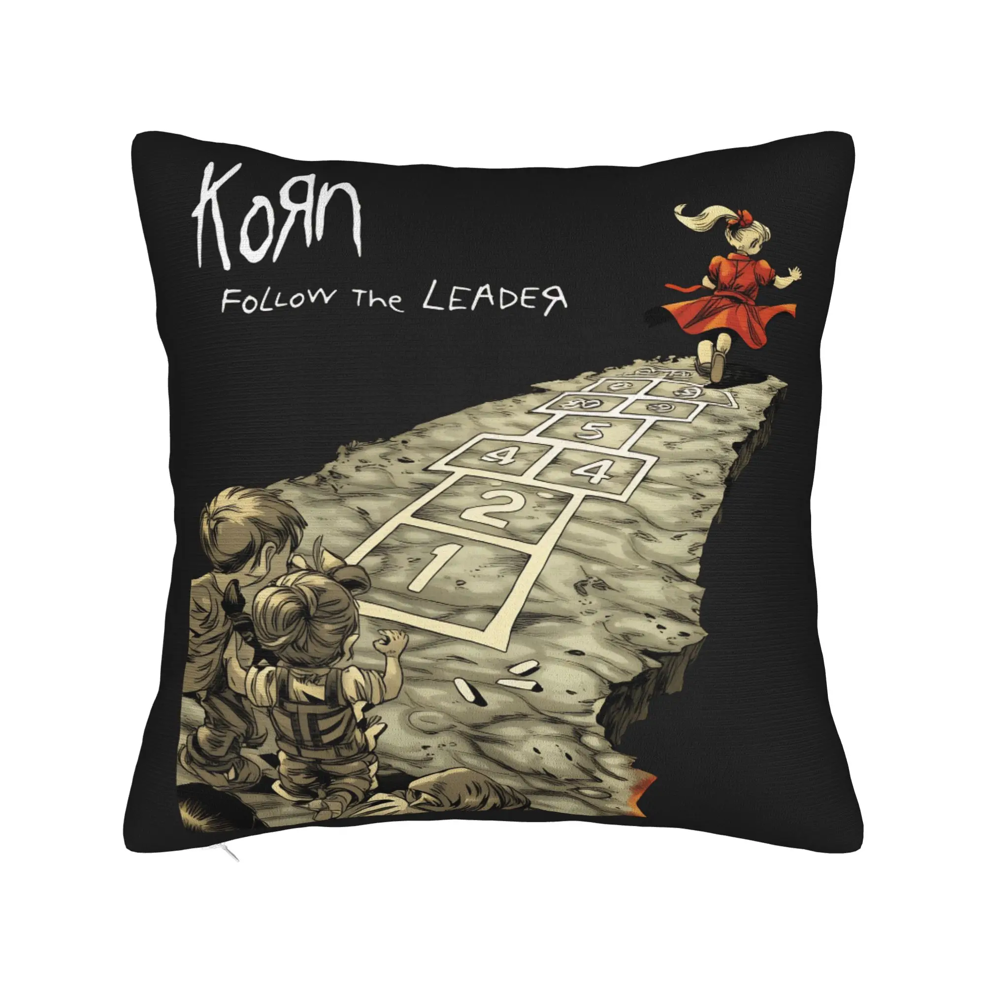 Pillow Case Korn Follow the Leader Soft  Pillow Cover For Sofa Car Home Decor Novelty Pillowcases