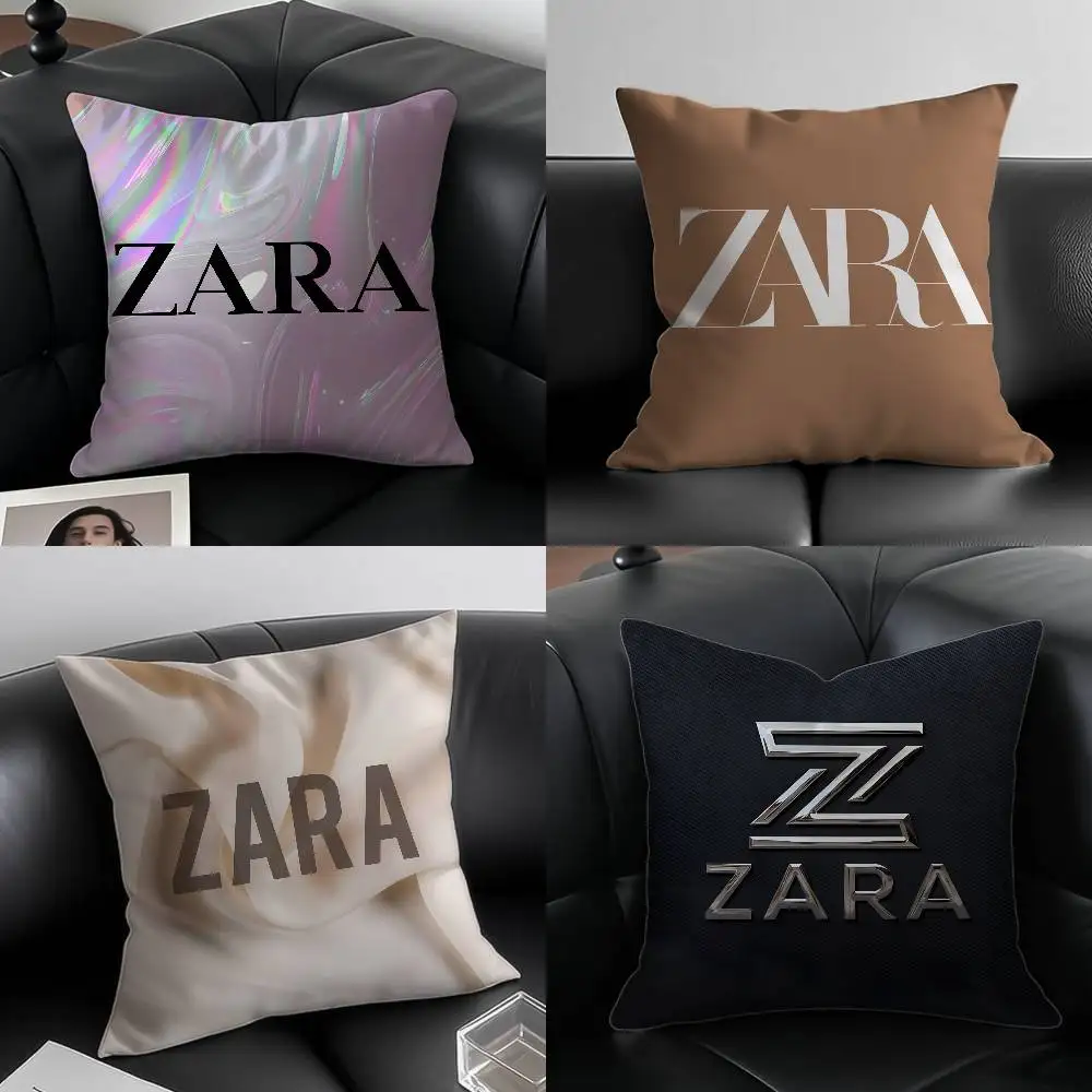 Moda rápida design elegante ZARA-A fronha anti-ácaro fronha zíper invisível sedoso curto pelúcia sofá capa de almofada