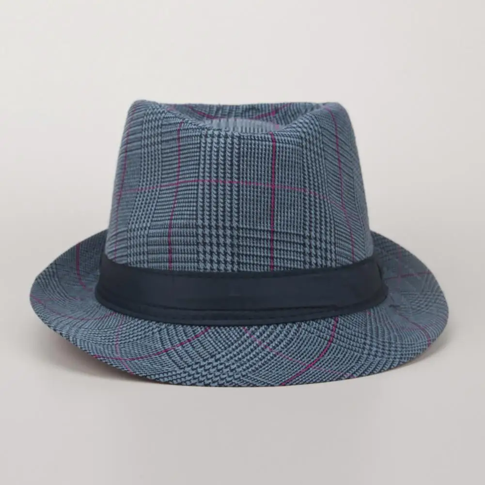 Breathable  Stylish Great Stitching Plaid Summer Cap Classic Male Cap Vintage   for Outdoor