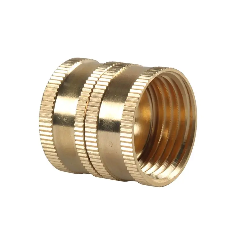 3/4Inch Female To Female Swivel Hose Adapter, 1/2In To 3/4In Quick Connect For RV Exterior Shower Facuet PF247007
