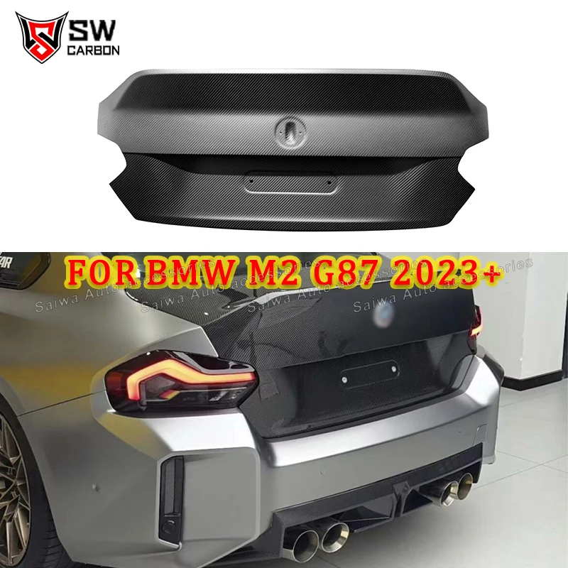 

CS Style Dry Carbon Fiber Rear Trunk for BMW 2 Series G87 M2 2023+ Rear Trunk Ducktail Boot Lid Cover Car Parts Bodykit