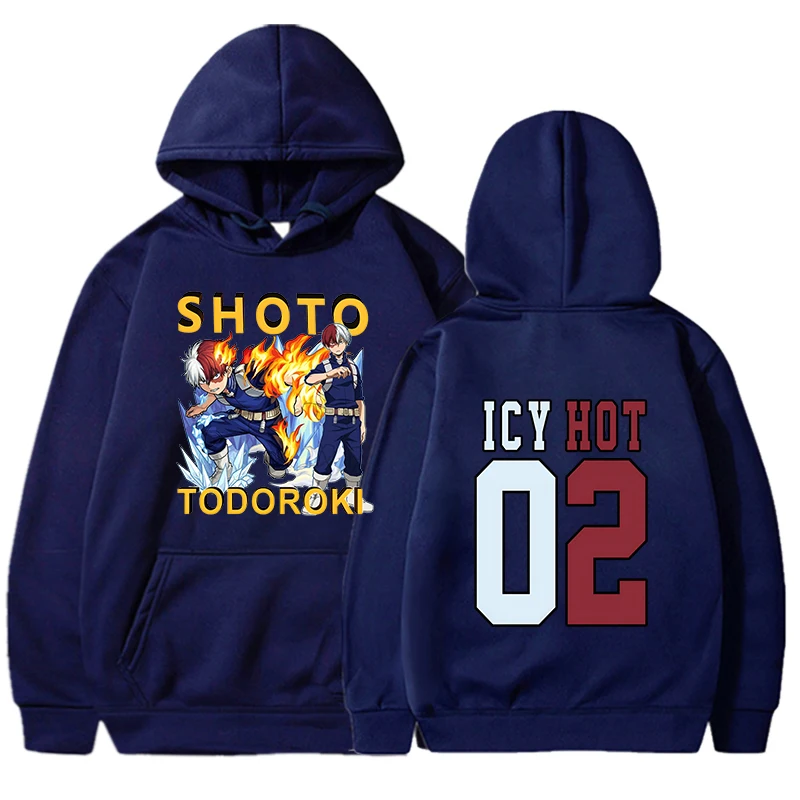 New Fashion Hoodies Anime Todoroki Shoto Printing Hoodie Harajuku Sweatshirts Women Men Long Sleeve Autumn Winter Clothes