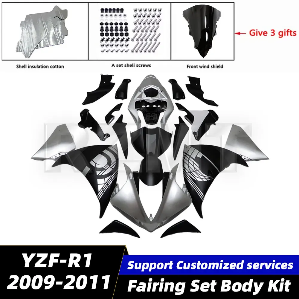 

For YAMAHA YZF-R1 2009-2011 Motorcycle Fairings Set ABS Plastic Bodywork Set Body Kit Shell Injection YZFR1 09-11 Y1009-118a