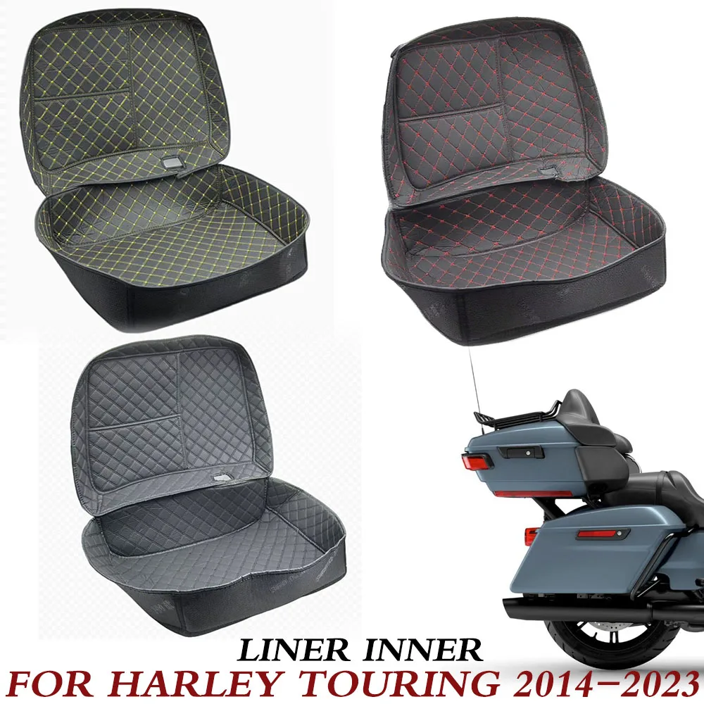 

Motorcycle Tour Pak Trunk Carpet Inner Bag Liner Luggage Leather Bags Pad For Harley Touring Road Electra Glide FLHR FLHT 14-23