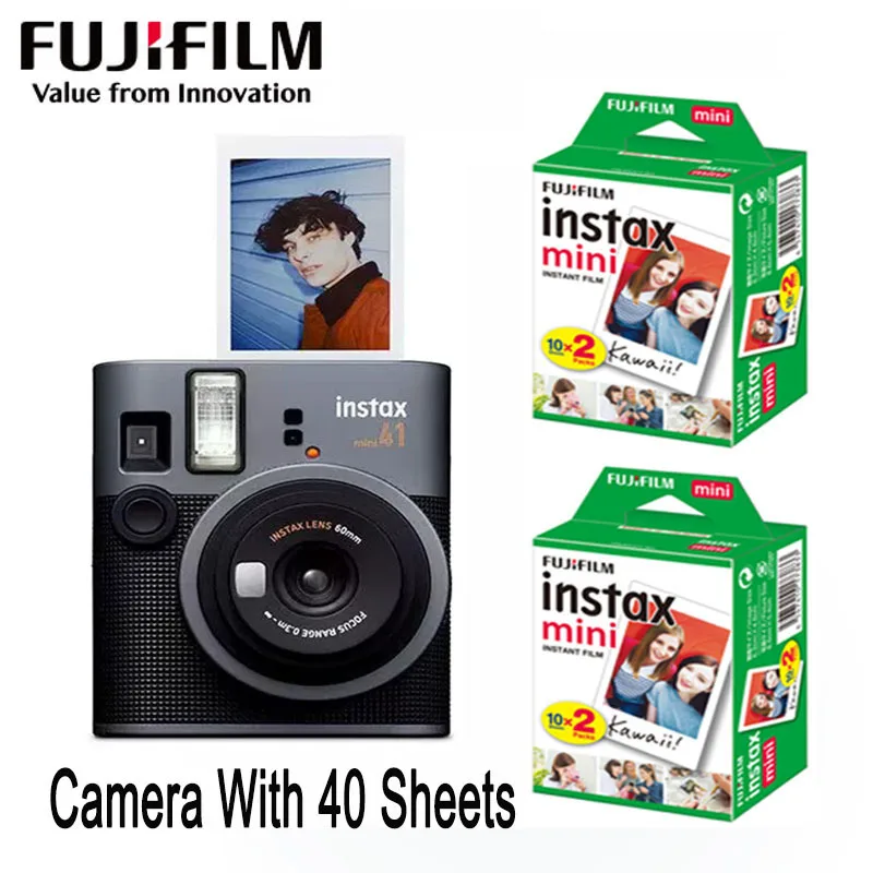 

Fujifilm Instax Mini 41 Camera Fujifilm Instax Mini 40 Camera Comes with Optional Fujifilm Instax Mini Photo Paper Retro Camera