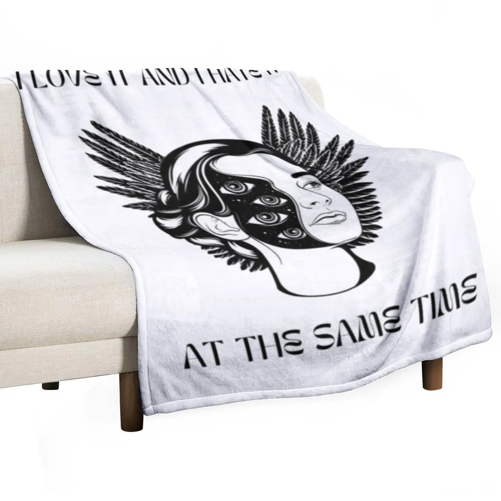 

David Kushner Daylight i hate at the same time Throw Blanket Stylish Decor Blanket Gift for Friends Roommate