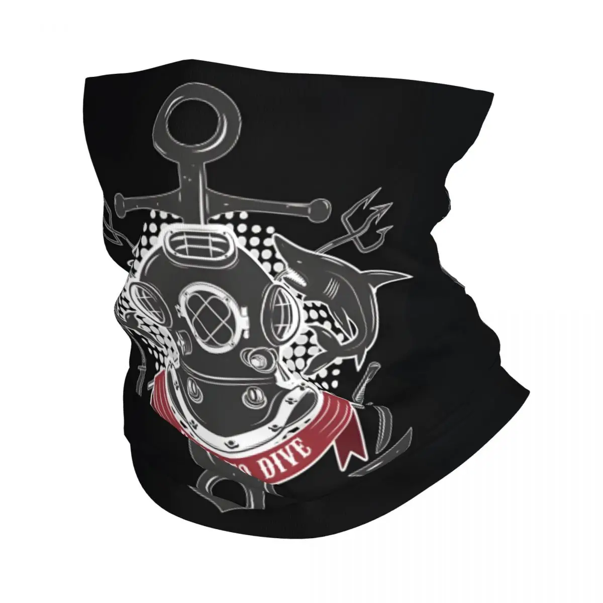 

Бандана для дайвинга с аквалангом, шейный белый шарф, многофункциональный головной убор для рыбалки, унисекс, для взрослых, для зимы
