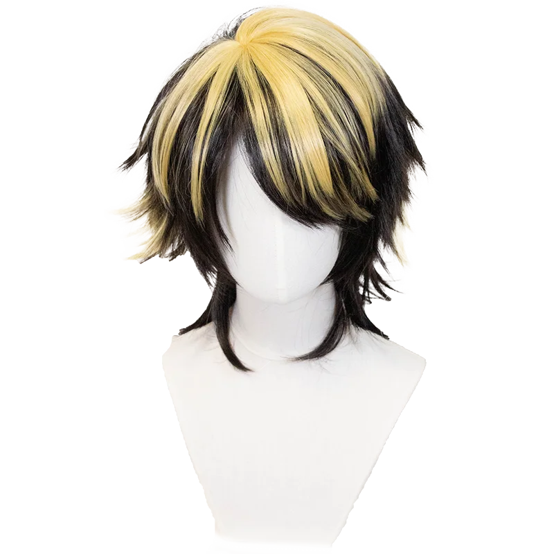 ND Kazutora Hanemiya تأثيري الباروكات هيربيسي طوكيو المنتقمون أنيمي تأثيري خصلات الشعر المستعار مقاومة للحرارة الاصطناعية للحزب زي