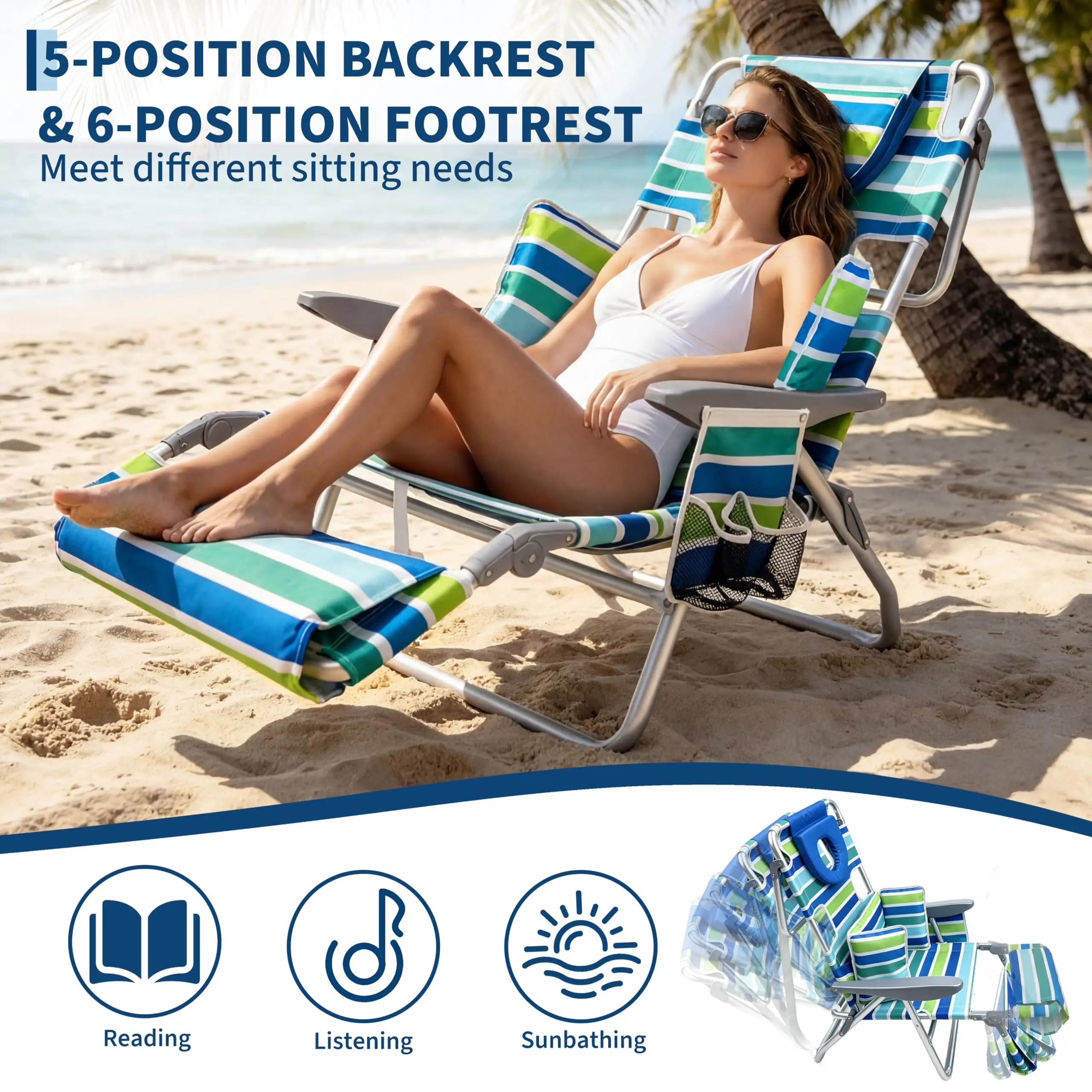 Thumbnail 4 - #15 Latest Adjustable Reclining Loungers Offers