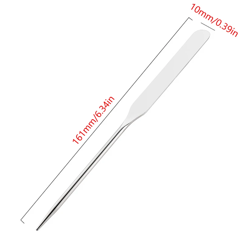 1Pcs Stainless Steel Dual Heads Makeup Toner Spatula Mixing Stick Foundation Cream Mixing Tool Cosmetic Make Up Tool