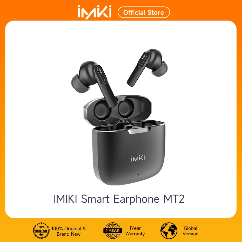 IMIKI MT2 Earphones Full In-Ear Dual-mic ENC Noise Reduction Sports Headset BT 5.3 IPX4 Waterproof  Wireless Headphone HiFi