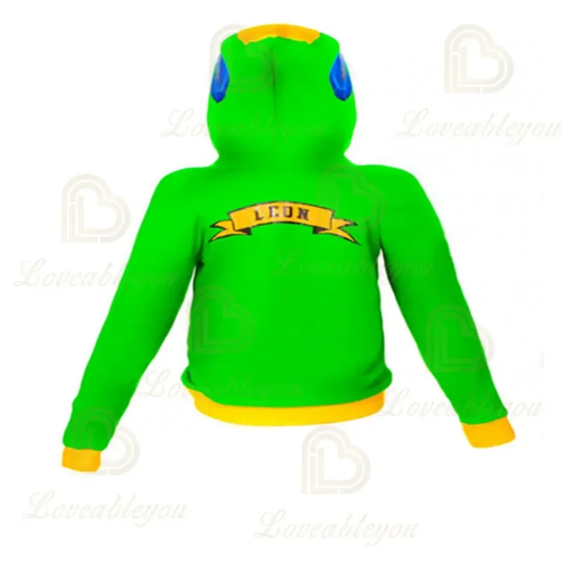 Korean-style Frog Hoodies Y2k Fried Street Hooded Wild Fighting Plush Pullover Loose Green LEON Coat Kawaii Clothes