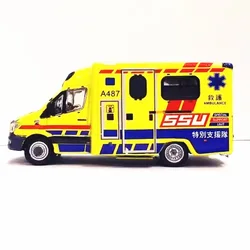 Tiny 1:76 Ben-chi Spr-inter Ambulance (A487) Alloy Simulation Model Car