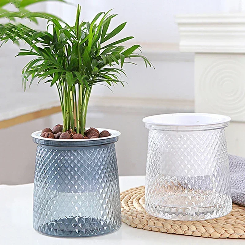 Samonawadniające się doniczki na rośliny, leniwa hydroponiczna doniczka pochłaniająca wodę, mini doniczka na sukulenty, wazon stołowy, wystrój domu Bonsai