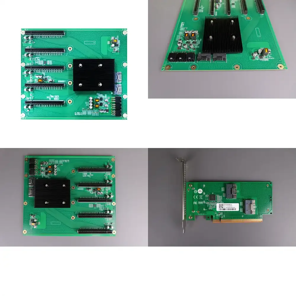 Suqiao New Computer Baseboard PEX88096 for PCI Express 3.0 GPU Mining Rig Motherboard for ATX Case DDR4 RAM Support Low Power