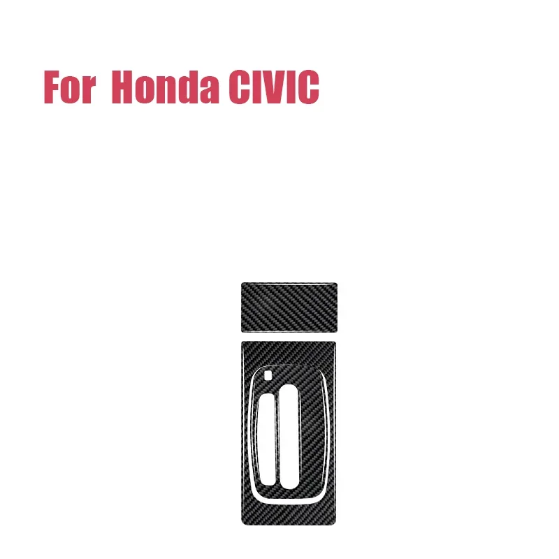 For 92-95 Honda Civic Car Interior Modification Carbon Fiber Gear Panel Decorative Sticker