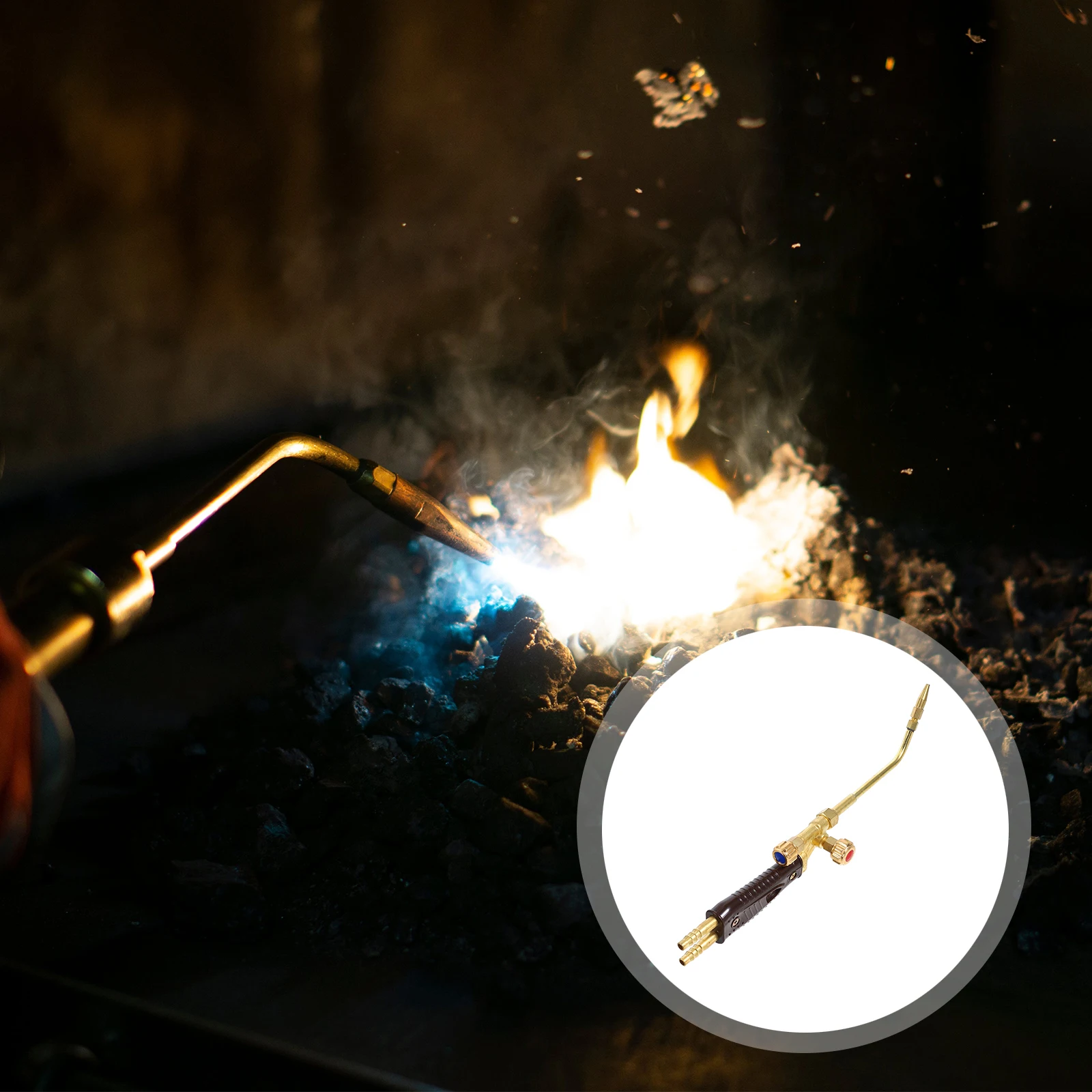 

Adjustable Flame Welding Torch Tool Self Ignition Propane Soldering Gas Oxygen Flame Air Conditioning