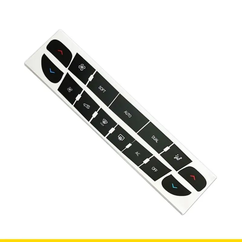 SZCH Easy Install Car Interior Button Fix Sticker Black PVC Decal for Vehicle Models