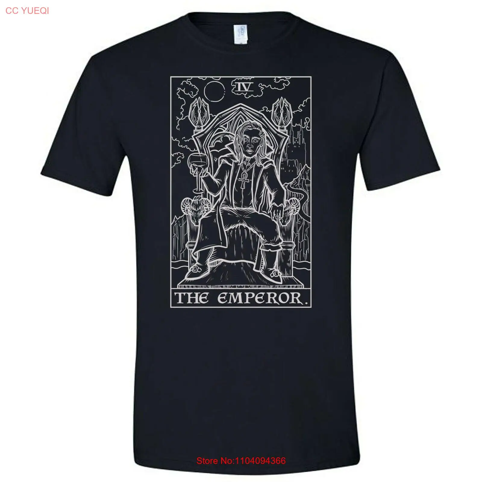 

The Emperor Tarot Card Shirt Dracula Vampire Halloween Horror & Valentine's Day