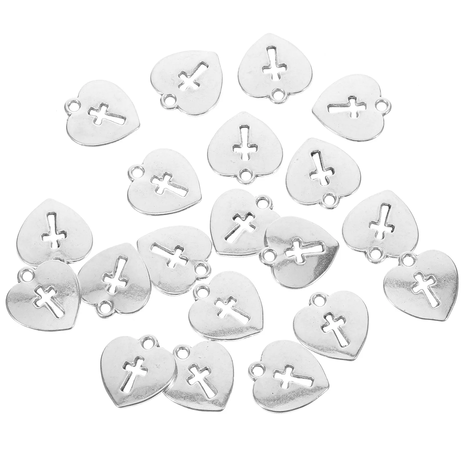 

40 шт. подвесок-сердечек из цинкового сплава для ожерелий, брелоков, сумок, украшений, декоративных аксессуаров для женщин и мужчин