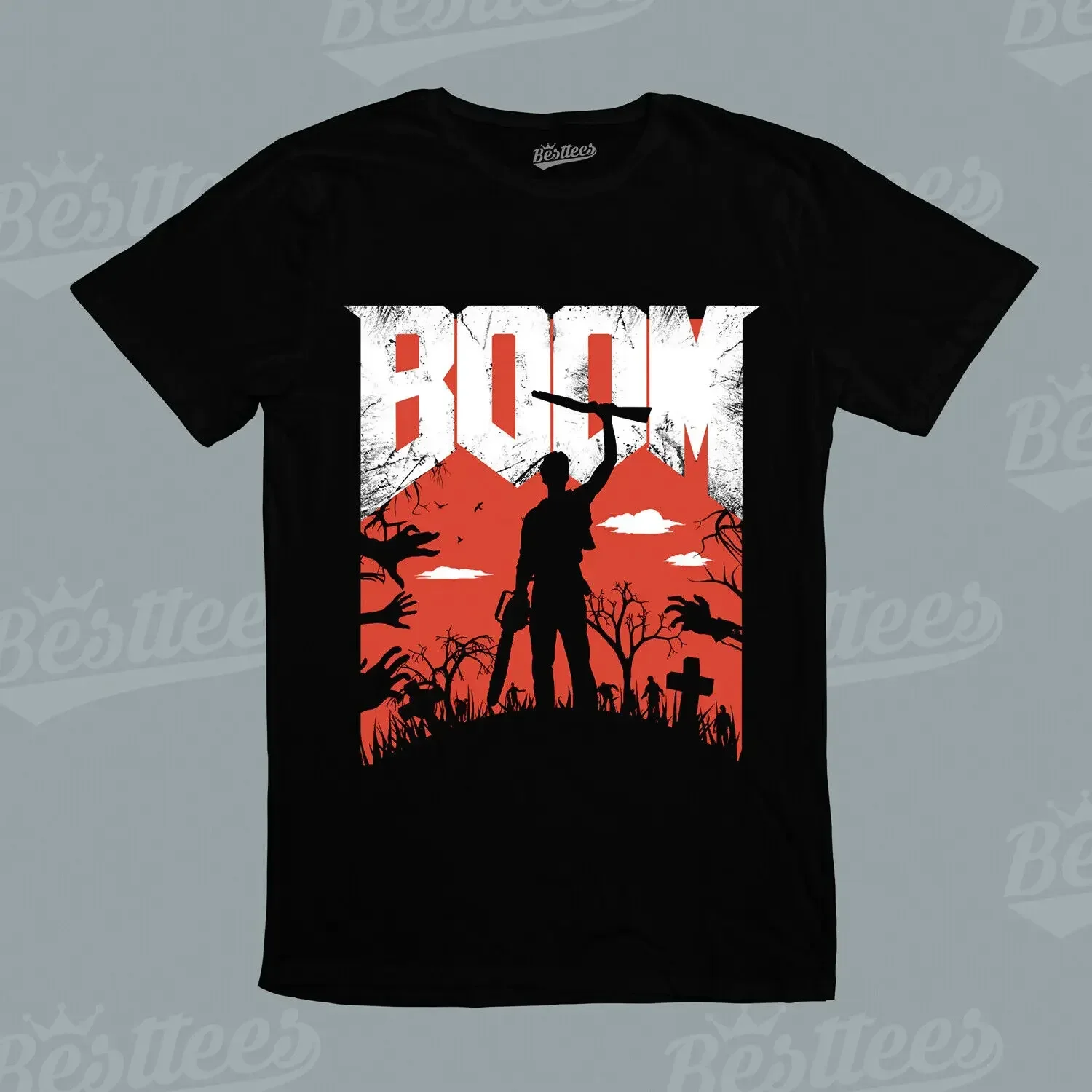 Men/Women/ Boom Doom Evil Death Space Marine Demon Apocalyptic Games T-Shirt