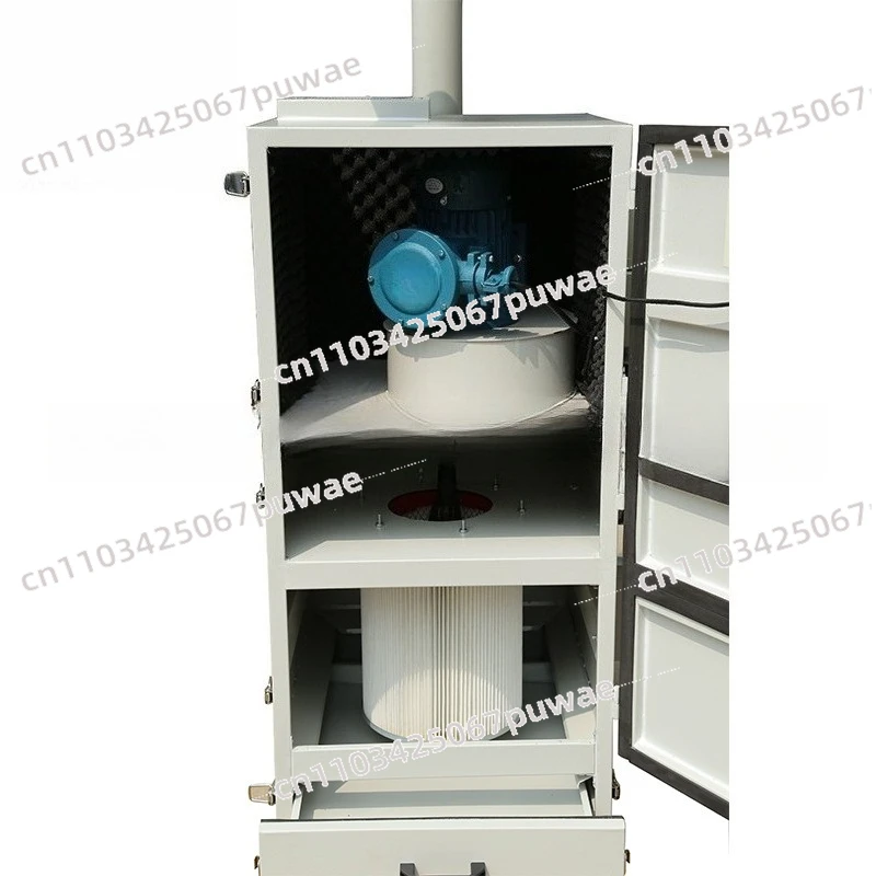 Workshop Bag Pulse Dust Collector, Industrial Stand-alone Mobile Dust Collector, Small Dust Removal Bag PL-800