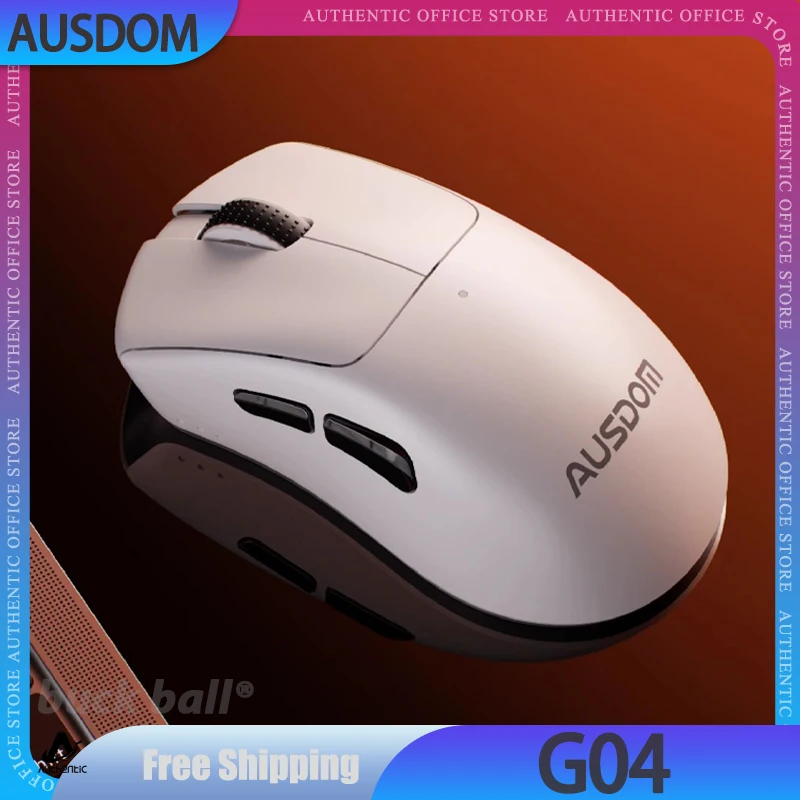 Ausdom G04 Gamer Mouse Bluetooth Wireless 3Mode Mouse Rgb Lighweight Gaming Office Custom Mouse Computer Mice Accessories Gifts