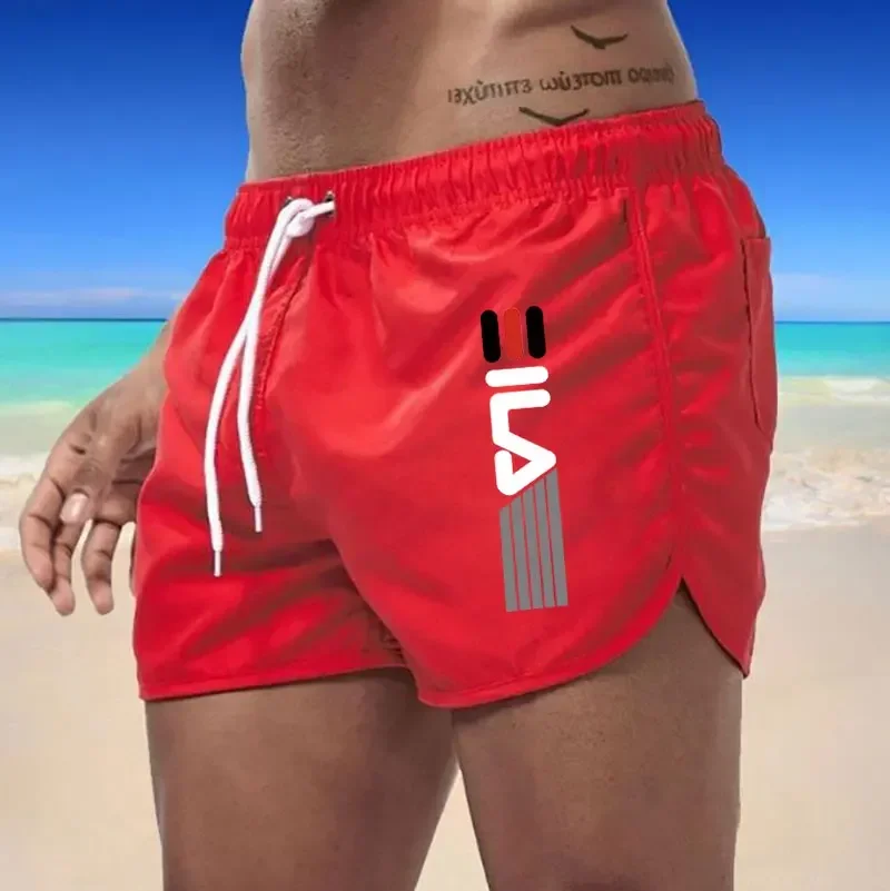 

Summer Shorts Men fast drying swim shorts Breathable net fast drying surf beach pants Men's fitness pants Elastic waist shorts