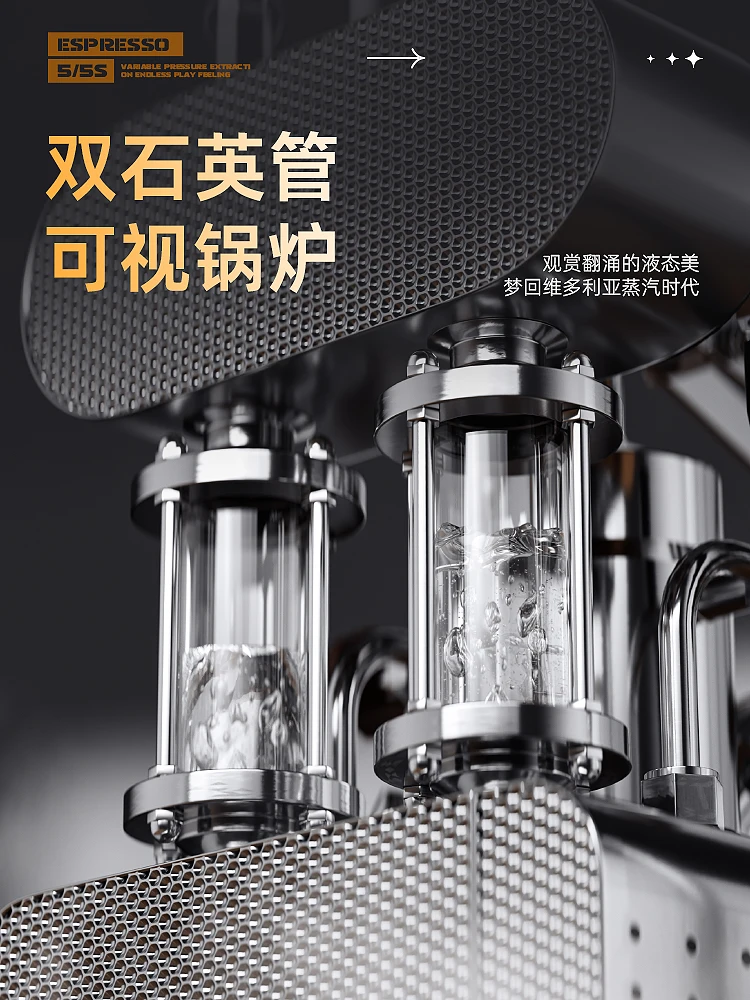 Hand Pressure Coffee Machine Home Use and Commercial Use Espresso Pull Rod Coffee Steam Milk Frother