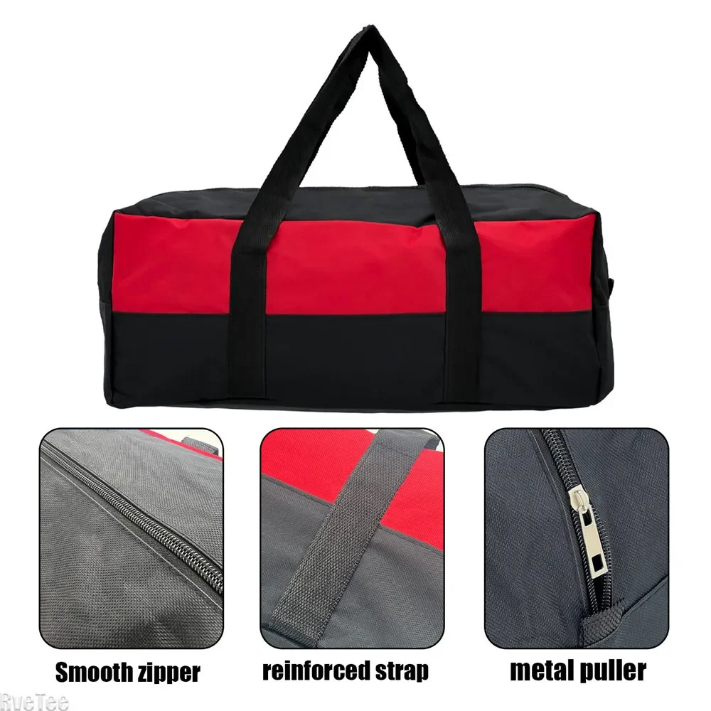 New 19Inch Multi-functional Oxford Cloth Tool Storage Bag  Wide Mouth Large Tool Tote Bag for Electrician Carpenter Mechanic