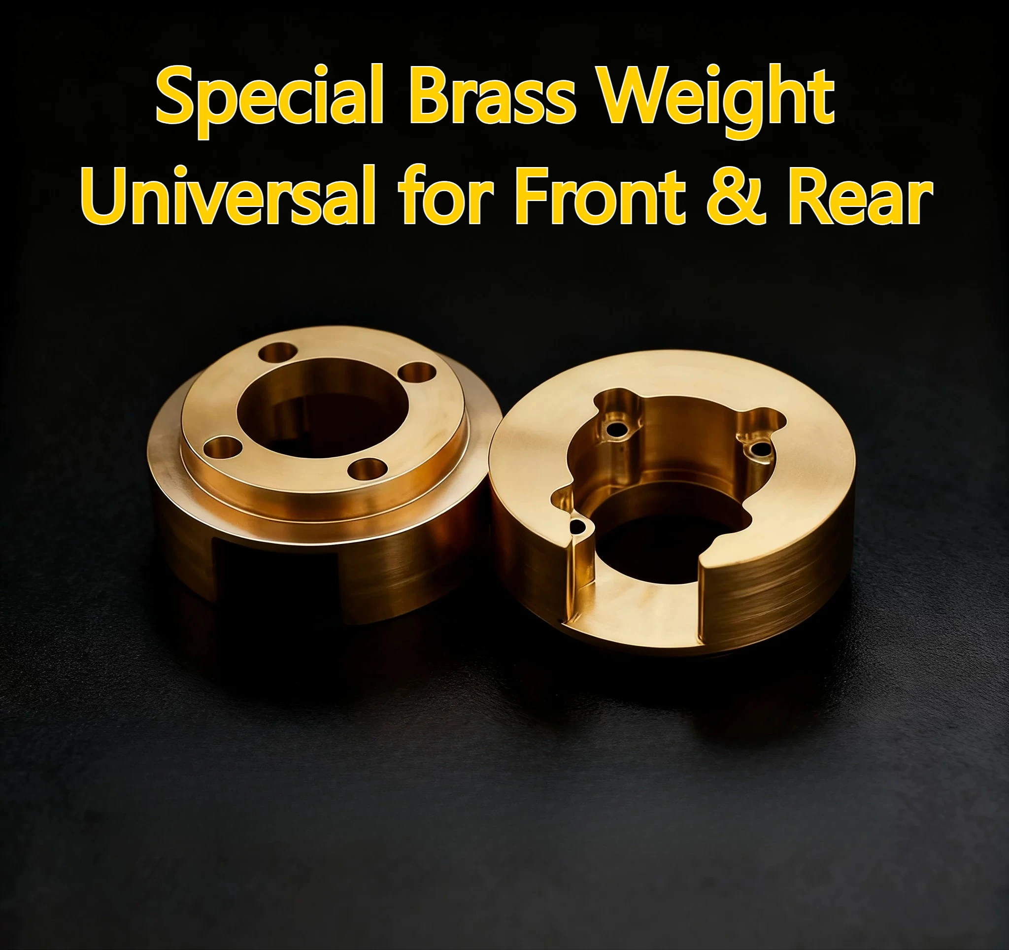 RC Crawler Upgrade Parts Brass Counterweight for Rlaarlo MK07 1/7 Scale Custom Size Modification Spare Accessories