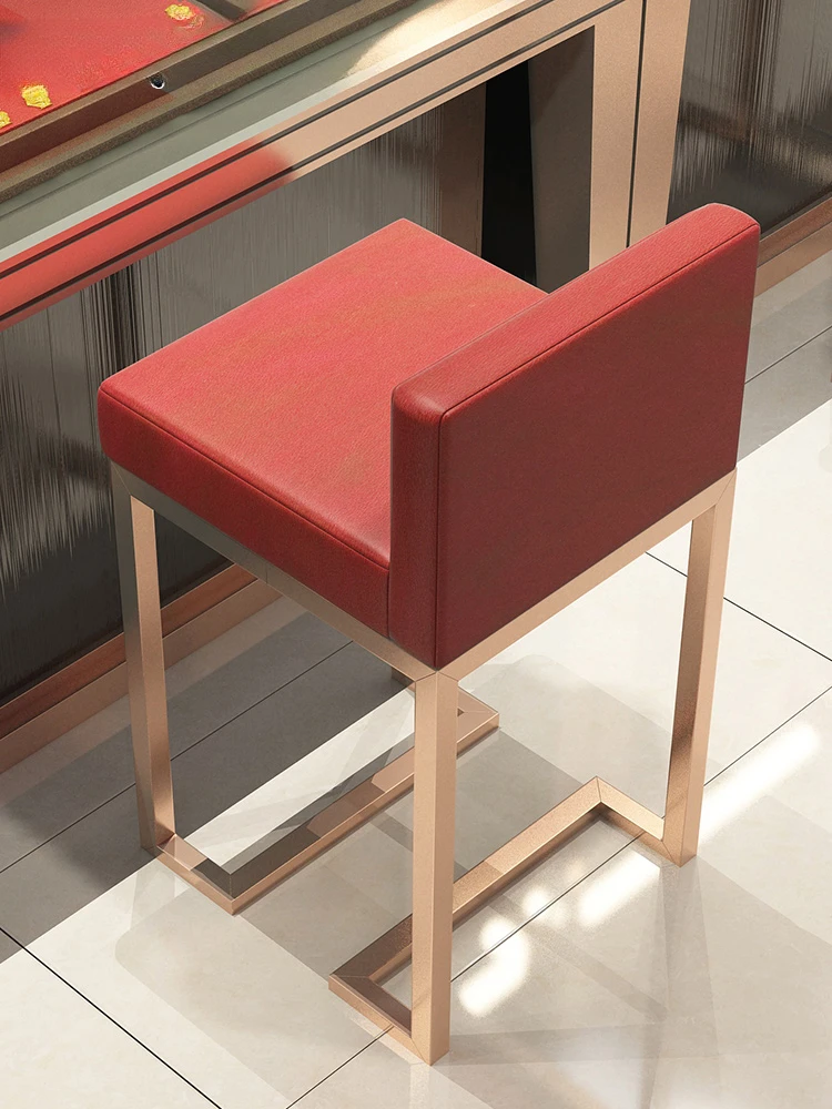 The product can be customized. Jewelry store chair simple stool counter bar chair high stool modern armchair optical shop chair