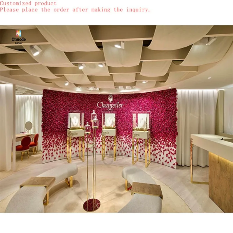 

Custom.Complete Jewelry Display Store Solution Full Interior Design with Cabinets & Counters and Lighting System for Furniture S
