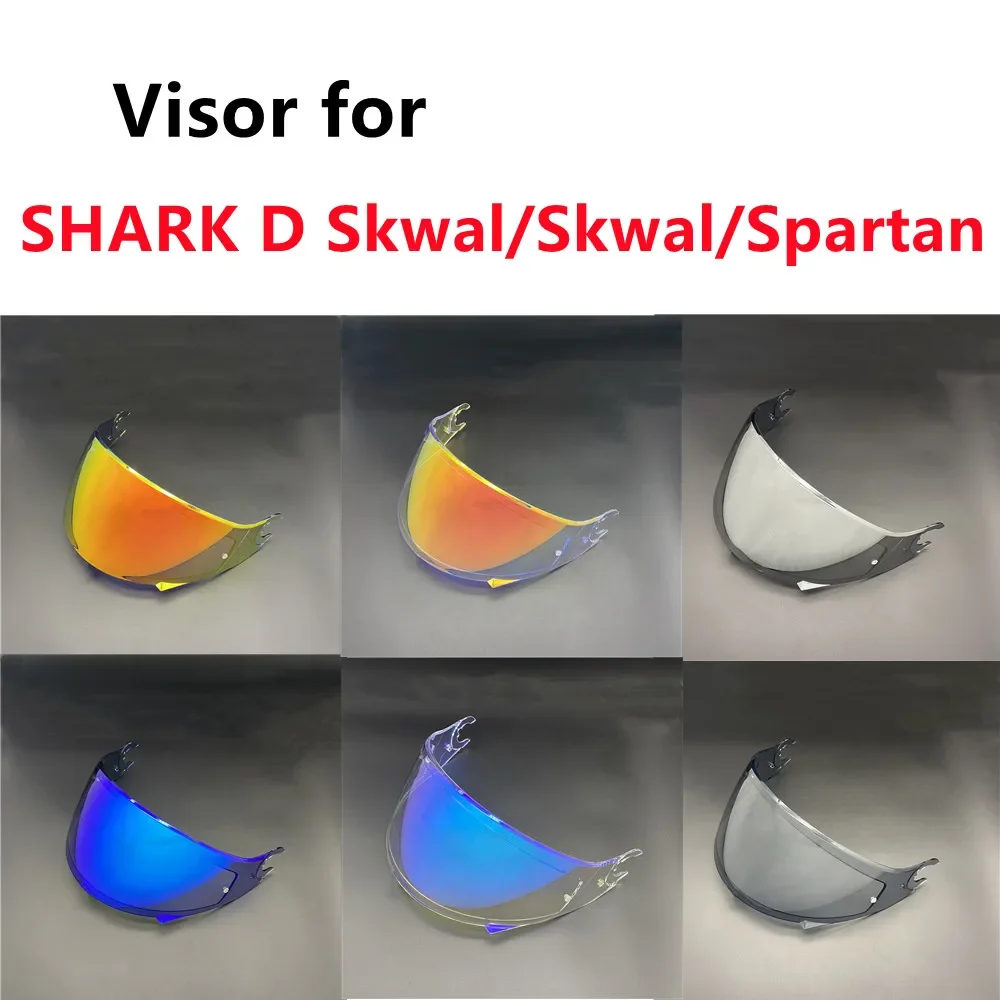 D-Skwal Shield for SHARK Skwal/Spartan/D Skwal 2 Helmet Lens Visor Motorbike Helmet Accessories Sunshield Windshield Uv Cut