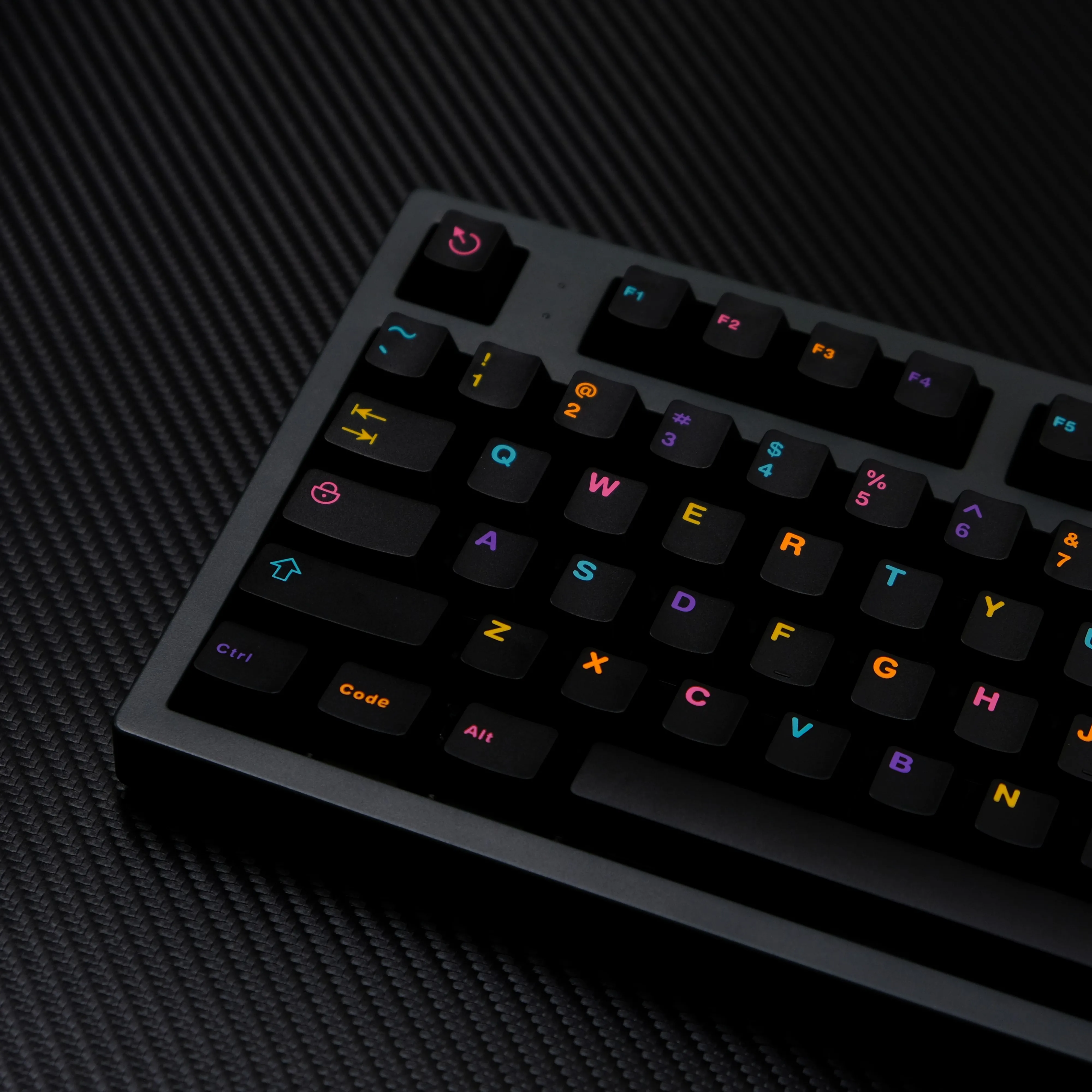 Original height 121 keys ABS two-color underground world black multicolored series 5 keycaps