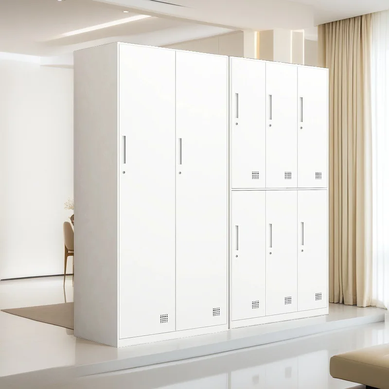 Narrow-Sided Iron Voucher Information Cabinets Disassembly Assembly Bathroom Lockers For Dormitory Employee Filing Cabinets