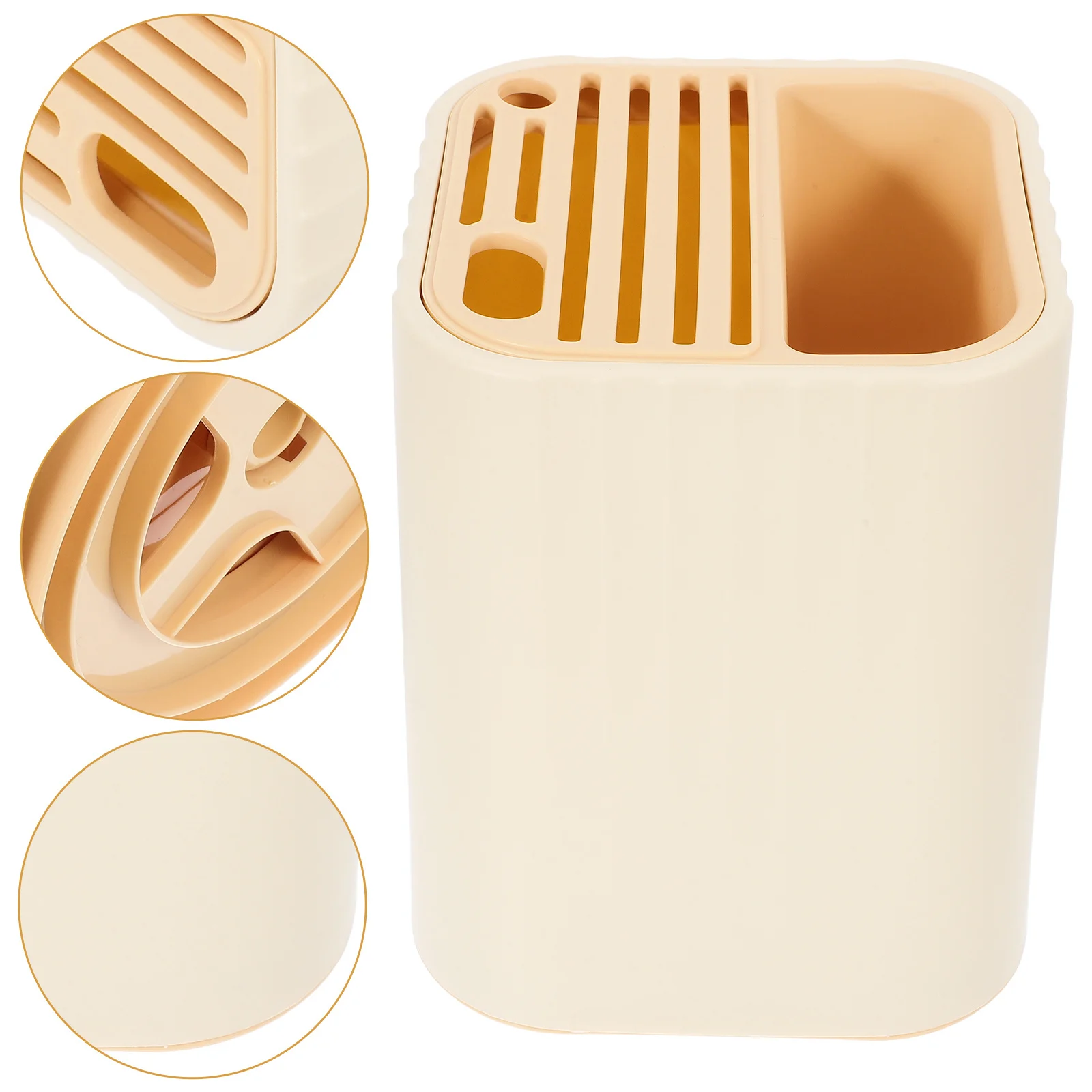 

Chopstick Draining Box Rotatable Kitchen Gadget Utensil Rack Cutter Storage Minimalist Style Easy Access Clean Festival Gift