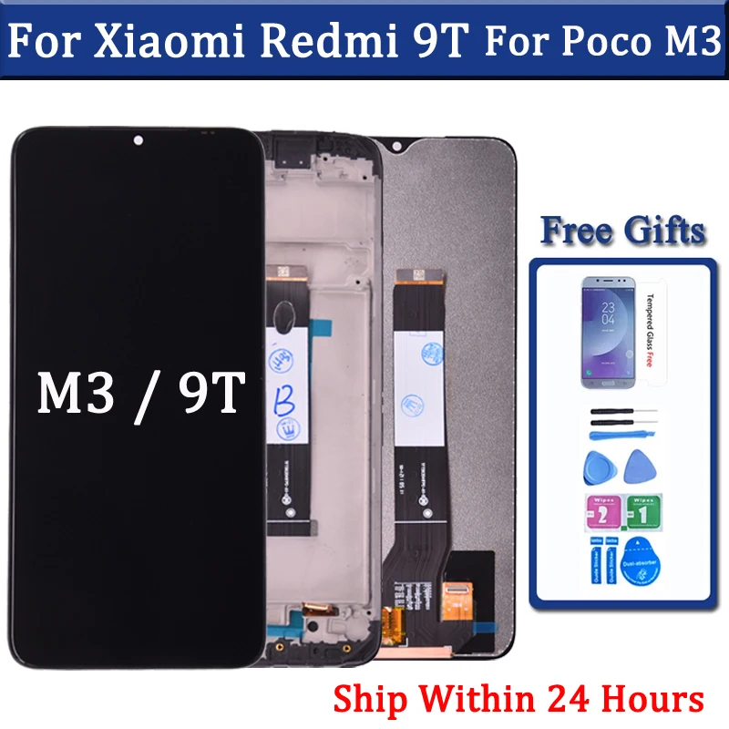 

6.53'' For Xiaomi Redmi 9T LCD Display Touch Screen Digitizer Panel Replacement For Xiaomi POCO M3 LCD Display