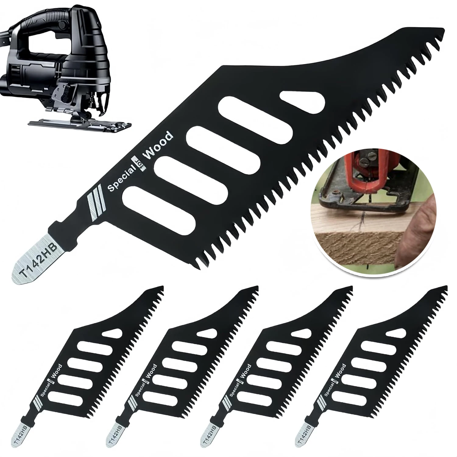 Precise Wood Cutting Jigsaw Blades Sharp Teeth Curved Saw Blade Power Tool Accessories For Woodworking Project