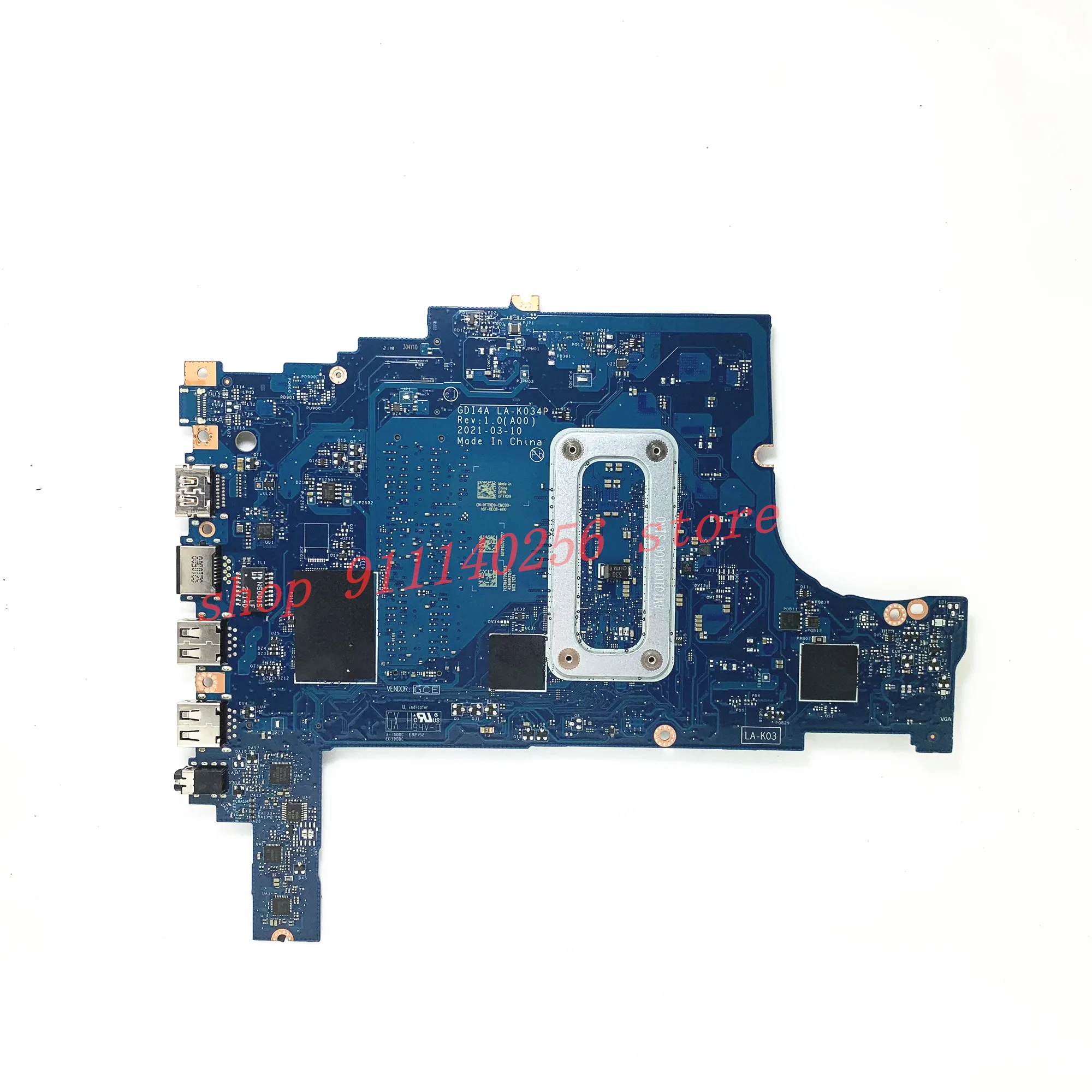 Imagem -02 - Mainboard Cn0ftxd9 0ftxd9 Ftxd9 para Dell 3501 Portátil Placa-mãe Gdi4a La-k034p com Srk08 I31115g4 Cpu 100 Completo Trabalho Bem