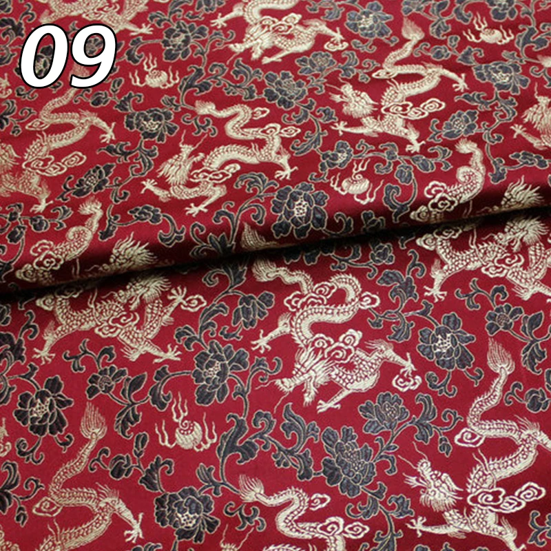 

0.5/1M Satin Brocade Jacquard Fabric DIY Chinese Hanfu Cheongsam Dress Tang Costume Robe Textile Cloth Antique Yunjin Fabric