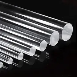 Clear Acrylic Rod Solid Round Bar PMMA Plastic Plexiglass