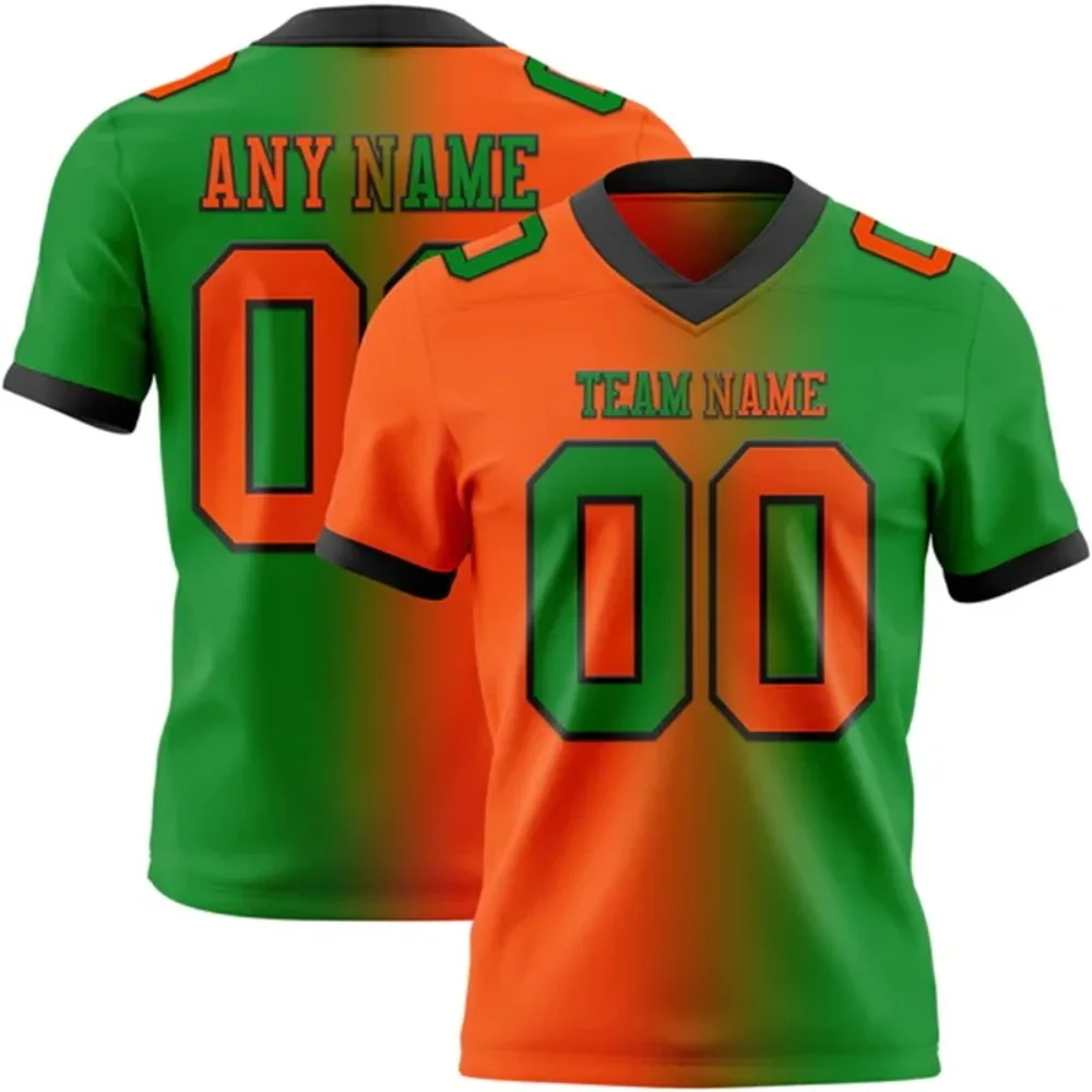 

Free Custom Team Football Jersey Personalized Printed Team Name Number Breathable Uniform For Men Women Youth Kids Fans Gift